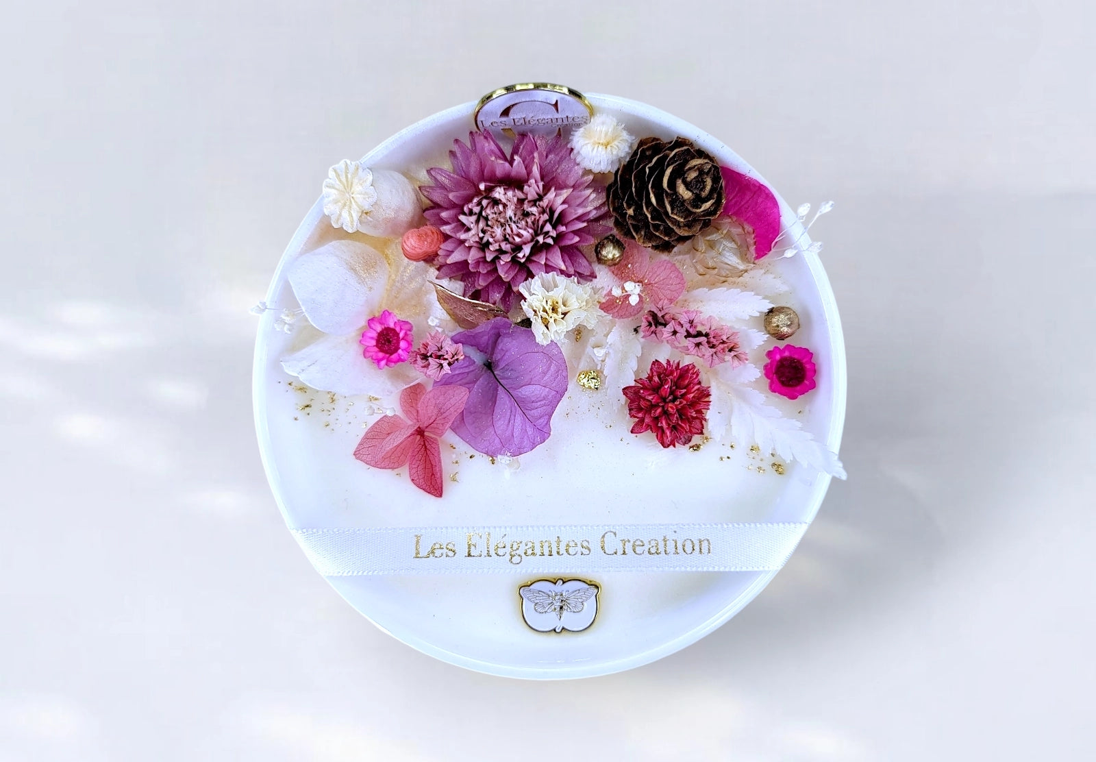 Bougie fleurie parfumée Fleur de cerisier du japon sakura